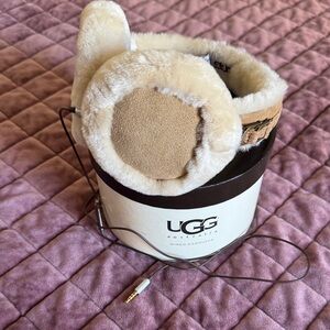 UGG Tan and Cream Wired Ear Muffs